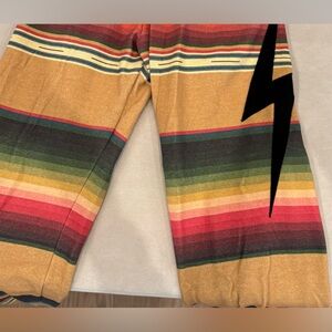 AVIATOR NATION multicolor bolt sweatpants  size M
